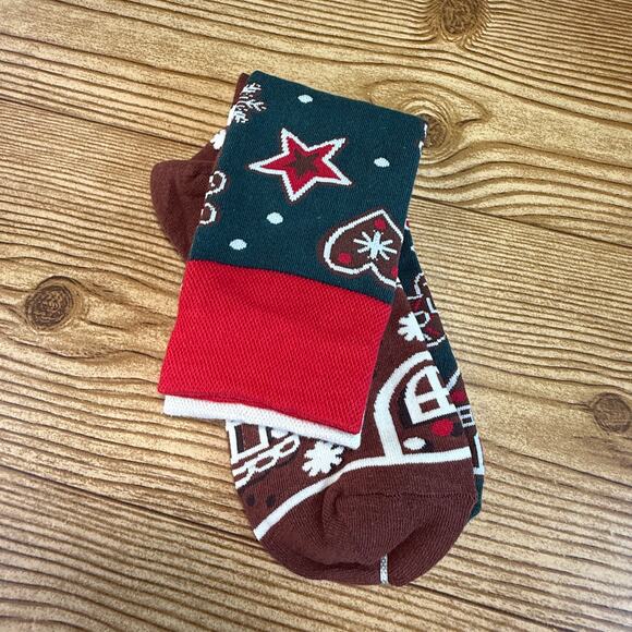 New Adult Christmas Gingerbread Cookie Socks Many Mornings Great Gift - Picture 2 of 7